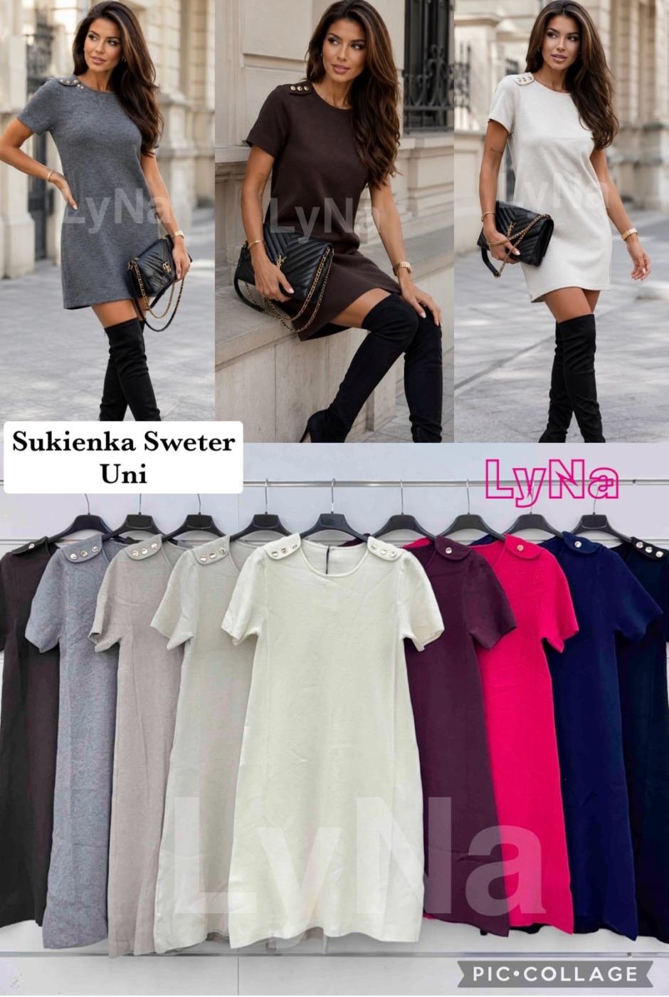 Sukienki sweter