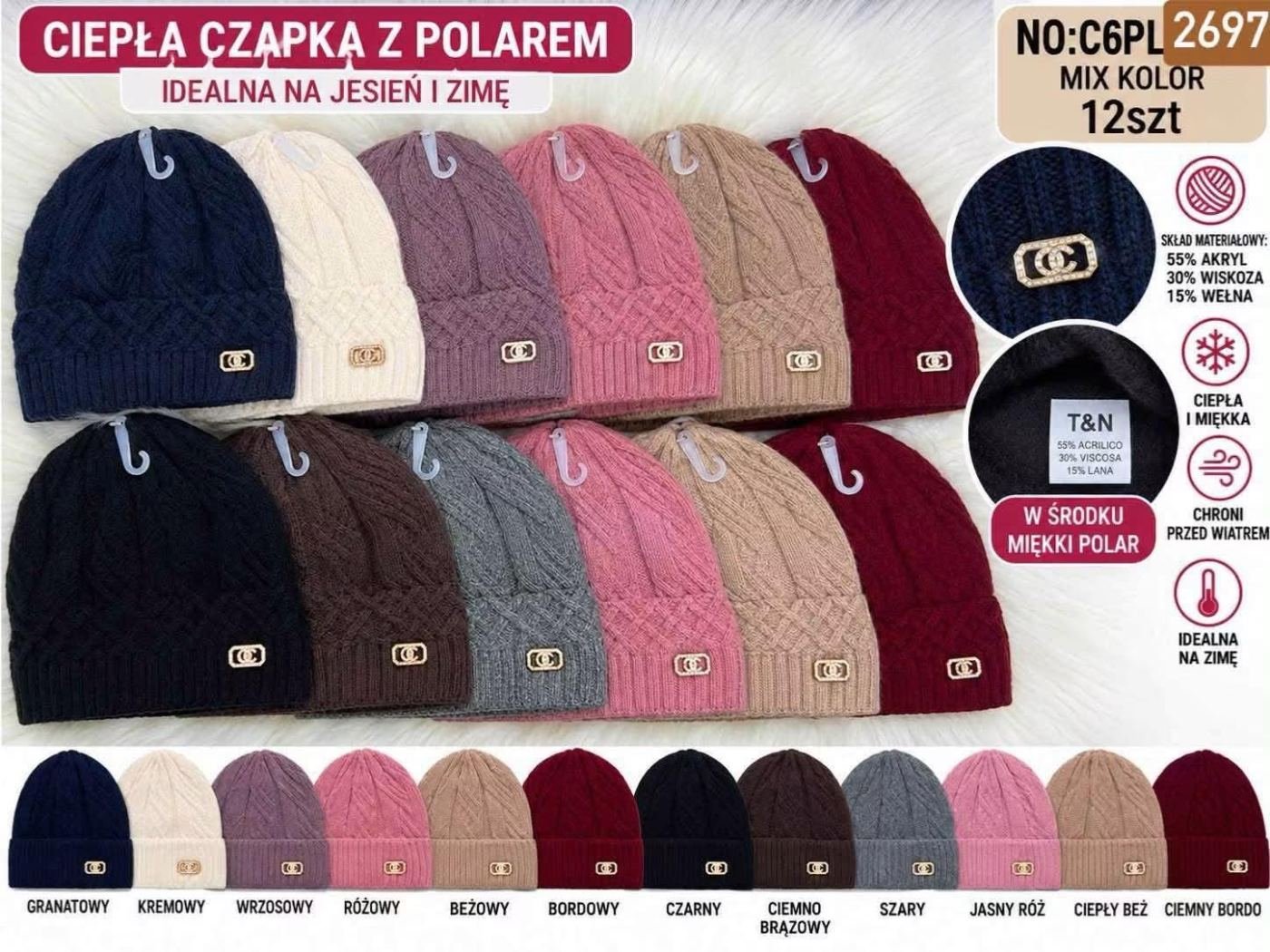 CZAPKI DAMSKI